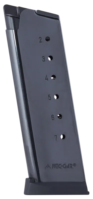 Mec-Gar MGCO4507BPF 7-Round 45 ACP Blued Magazine for 1911 Officer