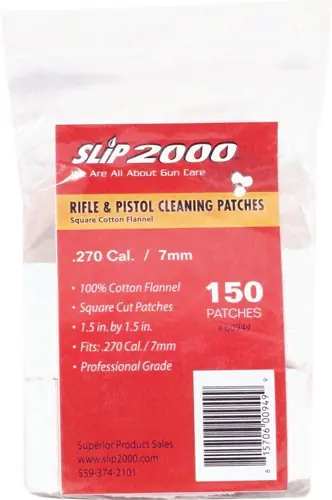 1.5" Square .270/7mm Cleaning Patches - 150 Pack, 2000 Total