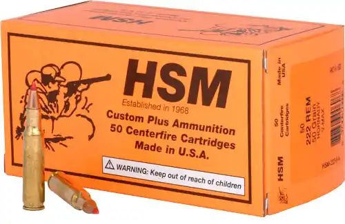 Remington 222 50GR V-MAX Ammunition - 20 Rounds, 25 Boxes per Case
