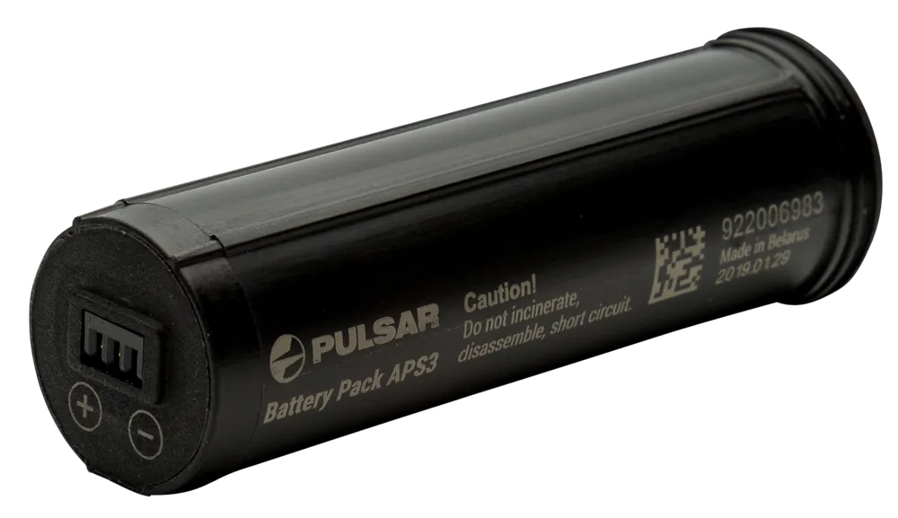 Pulsar PL79161 APS 3 Battery Pack - 3.6V, 3200mAh, Black, Compatible with Thermion/Digex/Digex IR