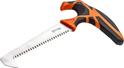 Elk Ridge Trek 5" T-Handle Saw with Sheath - Black/Orange/SSMC