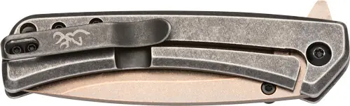 COPPER WASH BUCKMARK D2 BROWNING JERICHO 3" FOLDING KNIFE