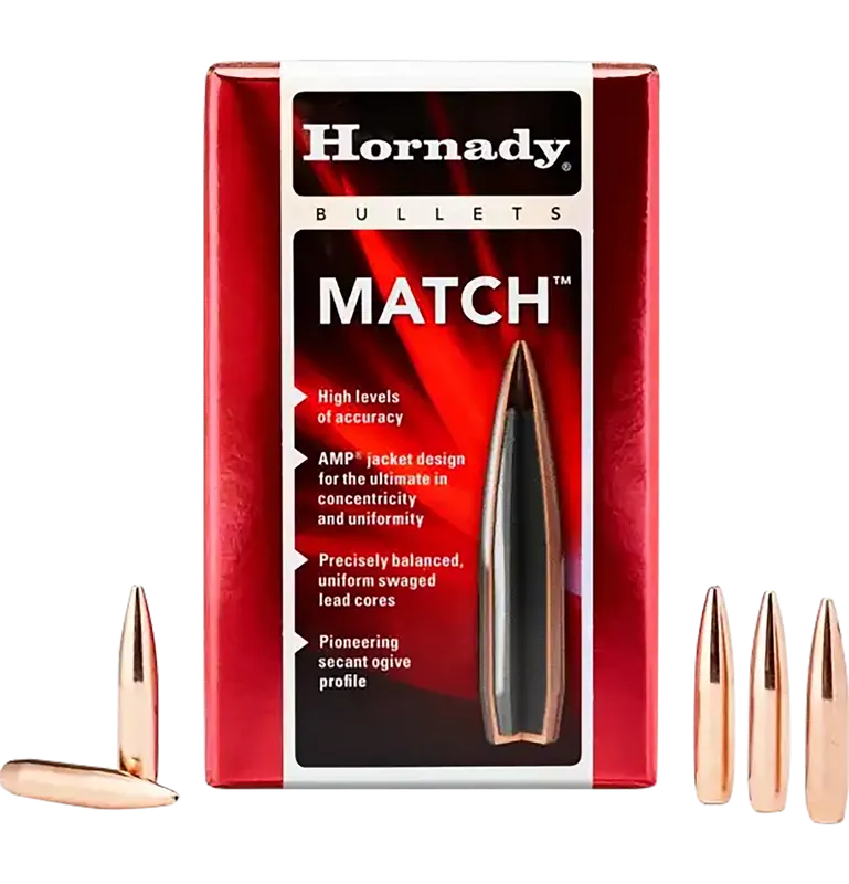 Hornady 2250 Match .224 53gr HP 100/Box 40/Case