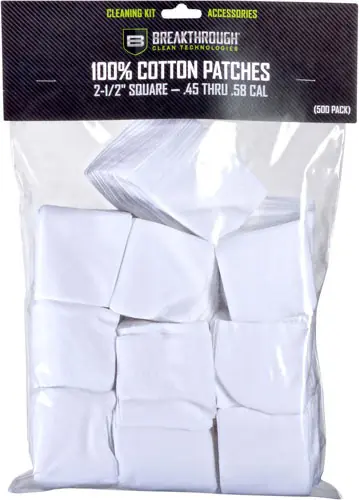 2.5" Square .45-.58 Caliber Cleaning Patches - 50 Pack