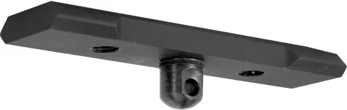 2.3" Black Aluminum KeyMod Bipod with GrovTec Stud Mount