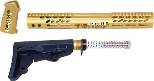 Anodized Gold Guntec AR15 Trump Series Furniture Set