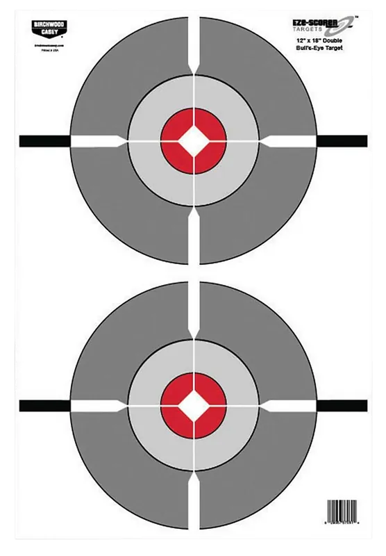 Birchwood Casey EZE-Scorer Bullseye Paper Targets 12"x18" - Pack of 100