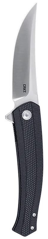 CRKT 7060 Persian EDC Folding Knife with 3.44" Satin D2 Steel Blade and Black GRN Handle