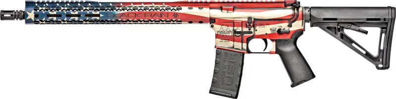 16" Black Rain Ordnance Patriot Rifle - American Flag Design, 300BLK, 30RD Capacity