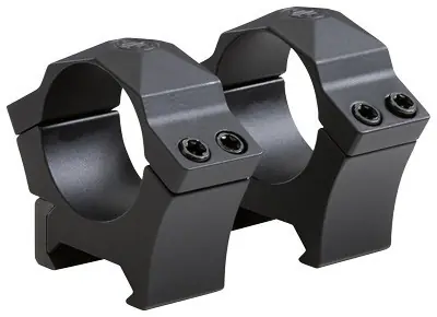 1" Steel Low Black Matte Sig Optics Alpha 1 Scope Rings