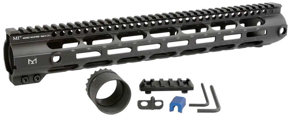 Midwest Industries 15" AR-308/LR-308 Combat Handguard - Black Anodized Aluminum