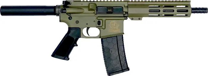 7.5" Nitride Barrel OD Green GLFA AR-15 Pistol .223 Wylde