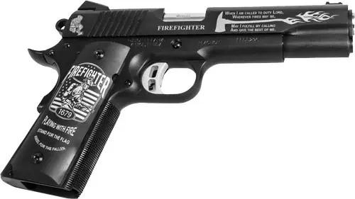 Fusion 1911 Reaction Fire 9mm Pistol with 5" Barrel and Black Aluminum Grips