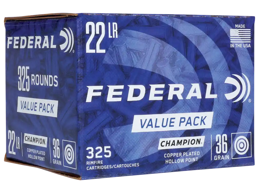 Federal 725 Champion 22LR 36gr CPHP 325 Rounds/Box