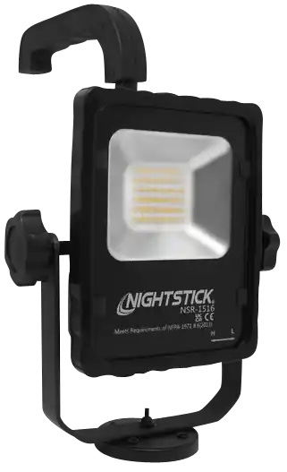 Rechargeable LED Scene Light with Magnetic Base - Nightstick NSR1516 (Black)