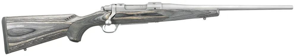 Ruger 17107 Hawkeye Compact .223 Rem Stainless Steel with Black Laminate Stock