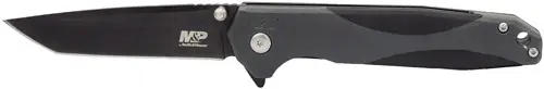 3.5" Tanto Finger Flipper Knife - M&P M2.0 Two-Tone with Clip