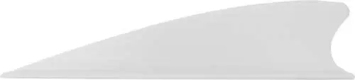 SHIELD CUT WHITE 36 PACKTAC VANES MATRIX 2.25" - 36 Pack