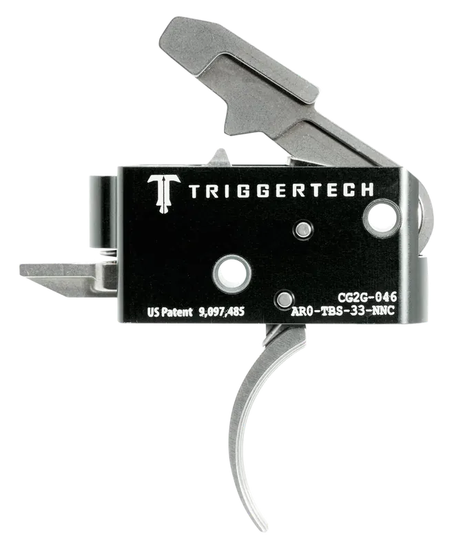 TriggerTech AR-15 Two-Stage Curved Trigger, 3.50 lbs Draw Weight, Right-Handed