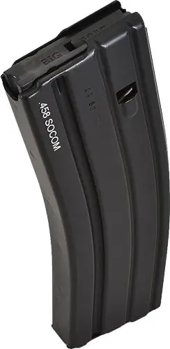 10-Round Black AR15 D&H Tactical Magazine with Laser Logo for .458 SOCOM