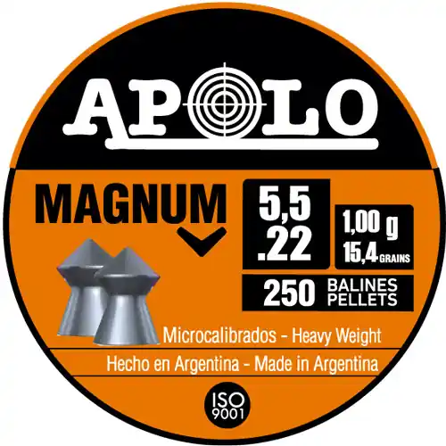 GRAIN 250 PACK HATSAN APOLO .22 MAGNUM 15.4