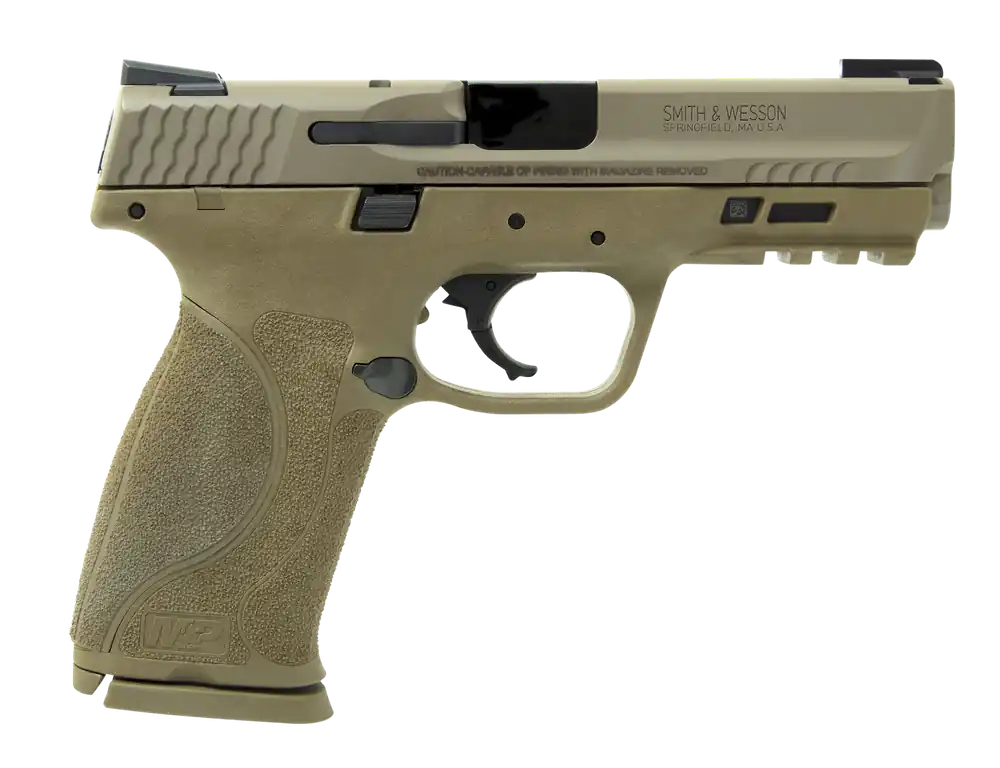 Smith & Wesson M&P 9 M2.0 9mm 17+1 FDE Pistol with Interchangeable Backstrap and Armornite Slide