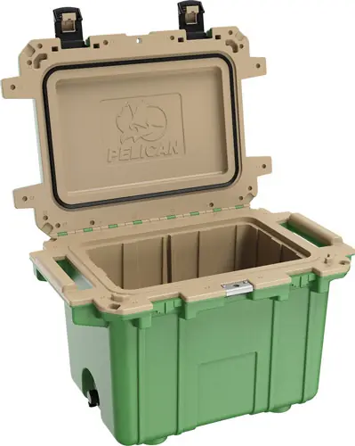 Pelican Coolers IM 50 Quart - Hunter Green/Tan