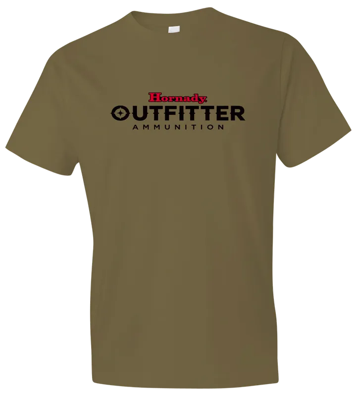 Hornady Gear 31361 Big Buck Coyote Brown Cotton T-Shirt, Semi-Fitted, Small