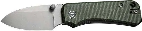 CIVIVI Baby Banter 2.34" Knife - Green Micarta/Gray Stonewash Finish