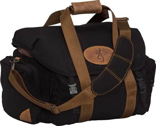 Browning Lona Canvas Shooting Bag 19"x11.5"x13" Black/Brown