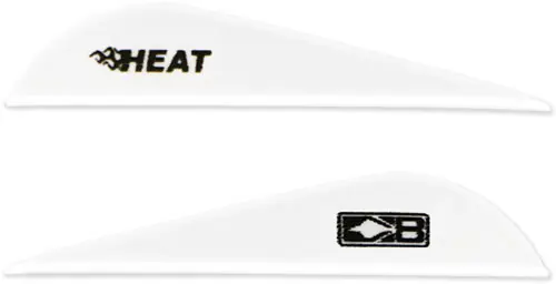 Bohning Heat Vane 2.5" Solid White 36-Pack