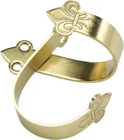 Curved Brass Gun Hangers with Felt Lining for Traditions Firearms
