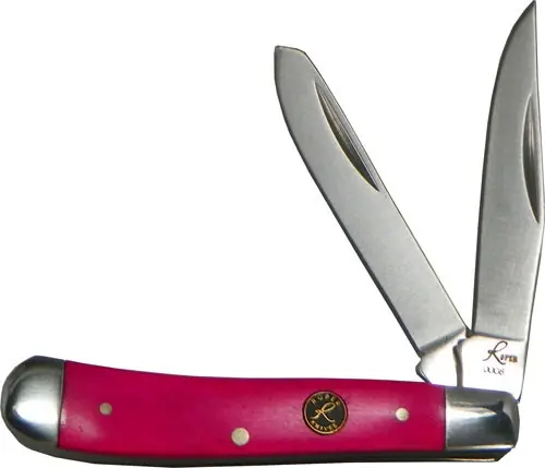 Peanut 2-Blade Pink Bone Handle Roper Series - Pink Sky Edition
