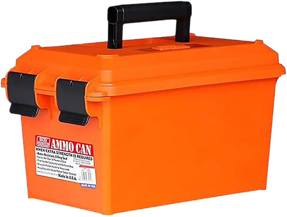 MTM Case-Gard AC35 Orange Ammo Can - Durable Polypropylene Storage Solution