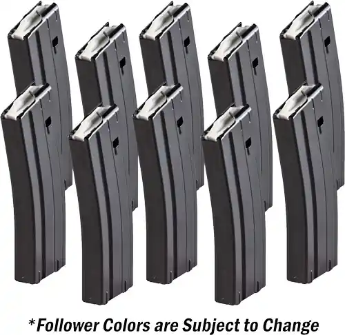 Bulk Pack of 10 Steele-Lander 30-Round Magazines for 5.56x45 Ammunition