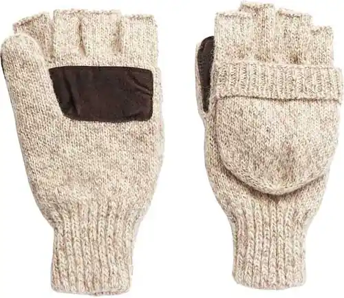 TOP MITTEN INSULATED OATMEAL HOT SHOT BASICS RAGG WOOL POP