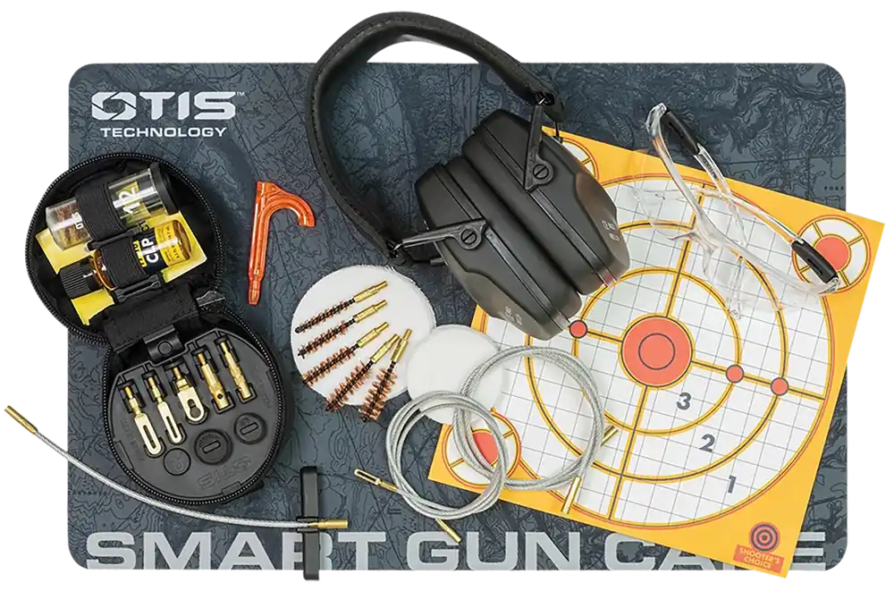 Otis GFNSB1 Shooting Bundle: Tactical Cleaning Kit, Eye & Ear Protection, Cleaning Mat