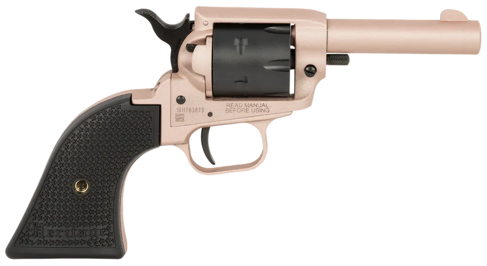 Heritage Mfg BK22Q3 Barkeep .22 LR Revolver - Rose Gold & Black Finish, 6-Shot, 3.60" Barrel