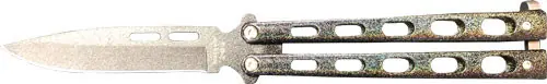 2.38" Galaxy Powder Coat Spray Paint Bear & Son Butterfly Knife