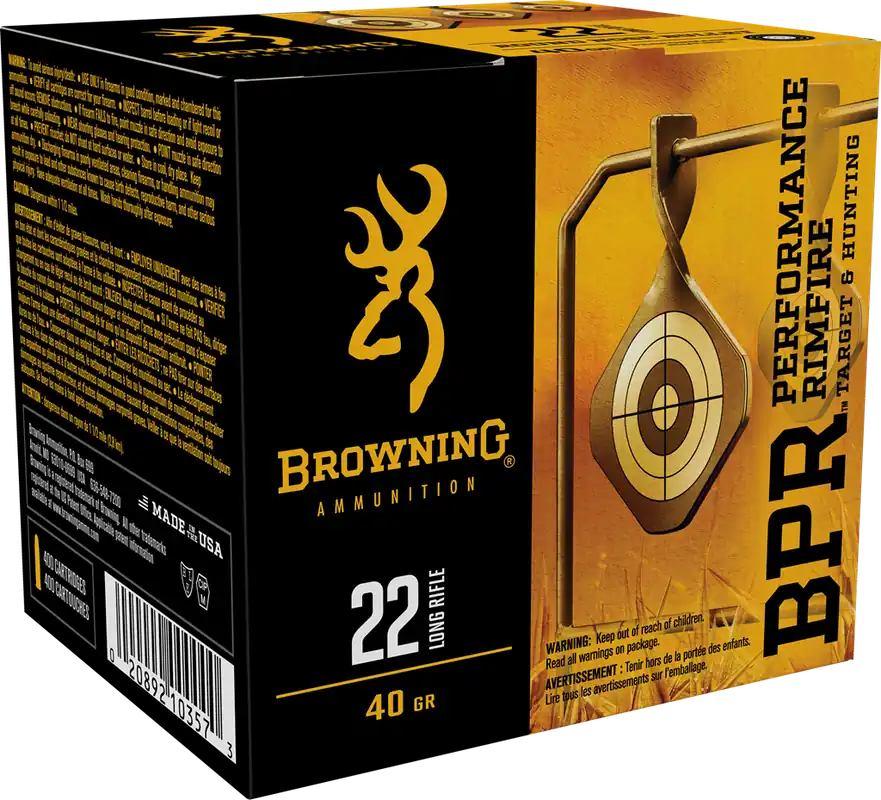 Browning BPR Performance Rimfire .22LR 40gr LRN Ammo - 400 Rounds