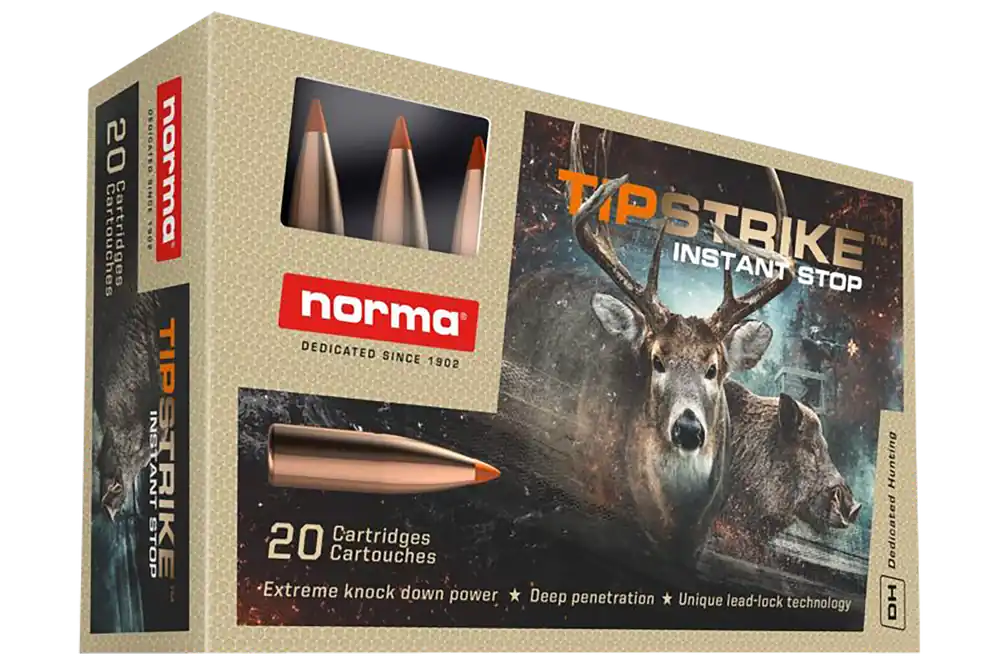 Norma Ammunition Tipstrike 308 Win 170gr Polymer Tip - 20 Rounds per Box