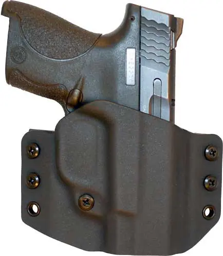 RH Smith & Wesson 380 Shield EZ Black Comp-Tac Warrior OWB Holster
