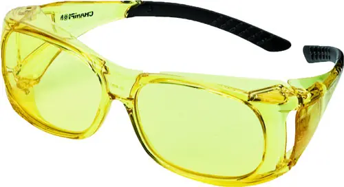 AMBCHAMPION Ballistic Shooting Glasses Over Specs