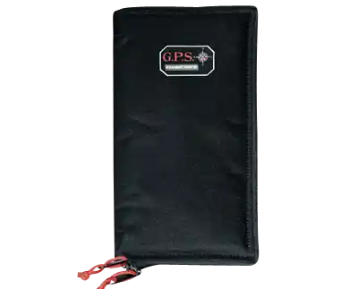 GPS865PS Medium Black Nylon Pistol Sleeve with Locking Zippers for 1 Handgun