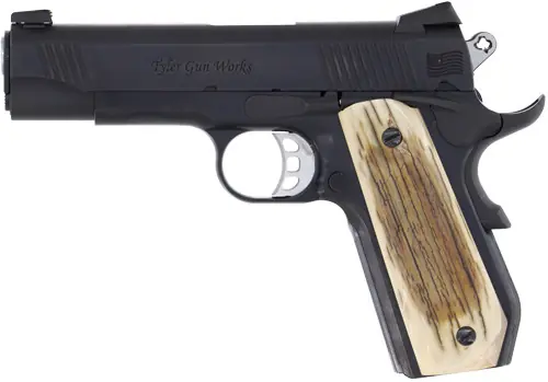 Tyler Gunworks 1911 Commander 45ACP 4.25" 8-Round Blued/Ivory