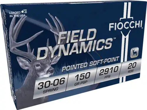 Fiocchi 30-06 150GR PSP Ammunition - 20 Rounds, 10 Boxes per Case