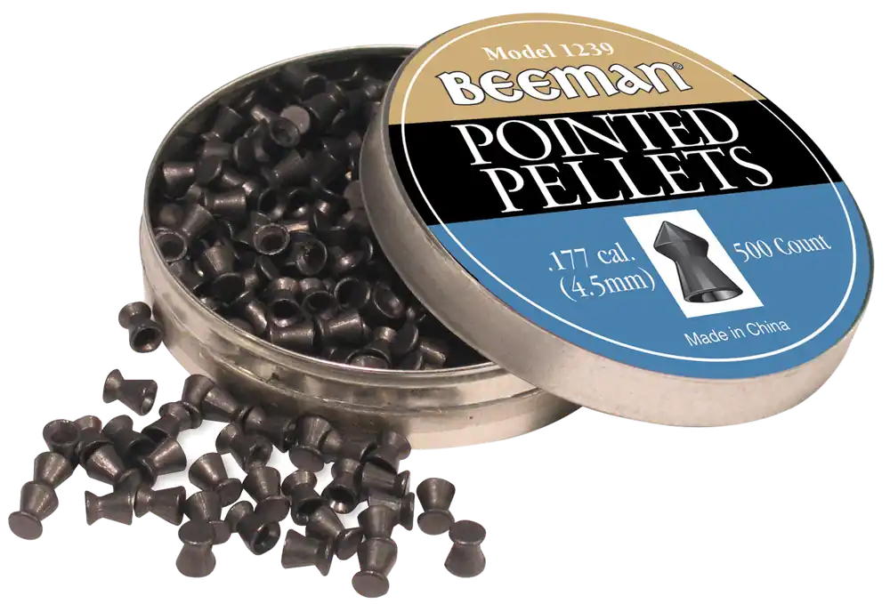 Beeman 1239 Pointed .177 Caliber Lead Pellets - 500 Count Tin