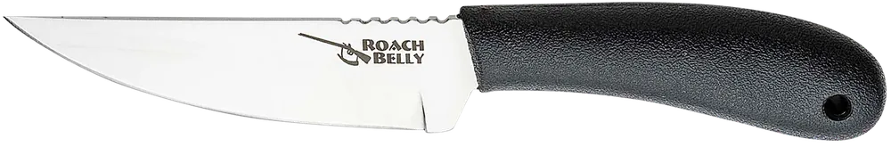 Cold Steel 20RBC Roach Belly Fixed Blade Knife with Serrated 4.50" 4116 Stainless Steel Blade and Black Polypropylene Handle