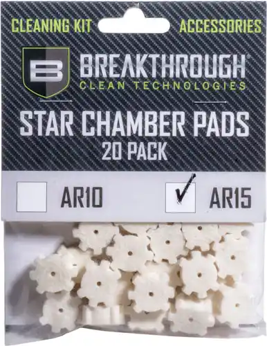 AR-15 Star Chamber Pad 20 Pack with 8-32 Adapter Breakthrough