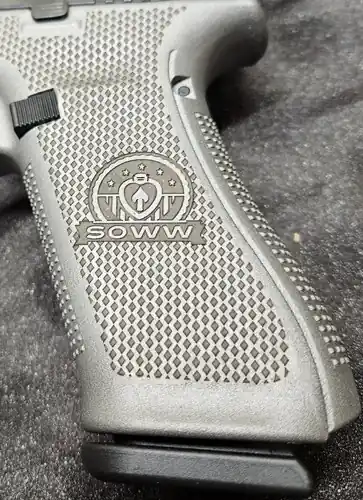 Titanium Cerakote Glock 45 MOS 9mm 17-Round Pistol